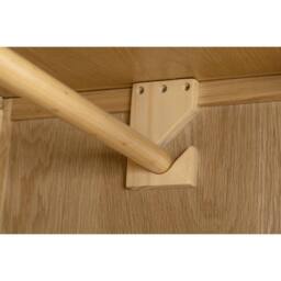 Cheshire Premium Oakmere 2 Door & 1 Drawer Wardrobe in Natural Satin Lacquer - thumbnail 6