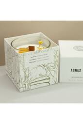 KDMD Agnes & Cat Rydal Oudh Soy Wax Candle 350g in White - thumbnail 1