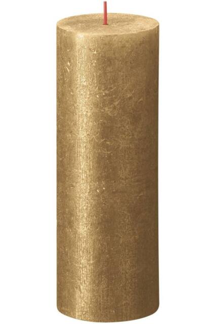 KDMD Gold Bolsius Rustic Shimmer Metallic Candle 190 x 68mm - image 1