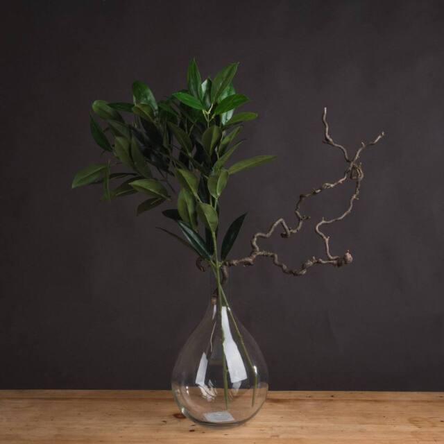 Love Lace Faux Bay Leaf Spray Artificial Flower in Green - image 1