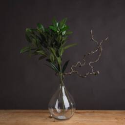 Love Lace Faux Bay Leaf Spray Artificial Flower in Green - thumbnail 1