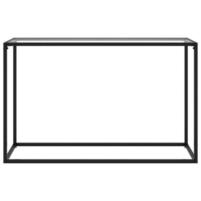 Berkfield Home Console Table Transparent 120x35x75 cm Tempered Glass in Clear - Size: 120 x 35 x 75 cm - image 1