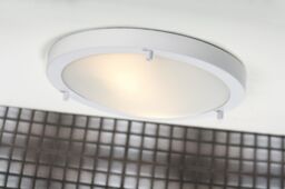Nordlux Ancona Ceiling Light White Glass E27 IP44 Mains 32cm - thumbnail 2