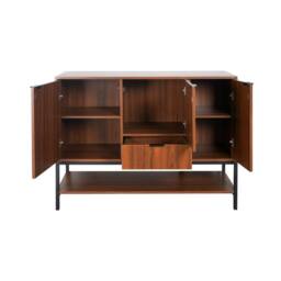 sweeek 3-door walnut sideboard in Dark Brown - thumbnail 7