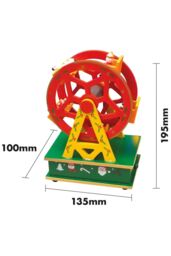 Netagon Wooden Ferris Wheel Music Box in Red - thumbnail 2