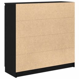 Berkfield Home Sideboard with Drawers Black Oak 100.5x35x98.5 cm Engineered Wood - thumbnail 8