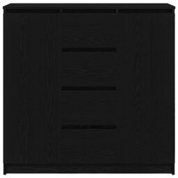 Berkfield Home Sideboard with Drawers Black Oak 100.5x35x98.5 cm Engineered Wood - thumbnail 6