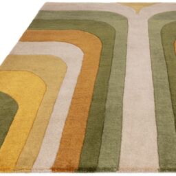 The Rug Shop UK Green Handmade Modern Abstract Pet Easy to Clean Area Rug - Size: 160 cm x 230 cm - thumbnail 2