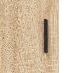 Berkfield Home Wall Cabinet Sonoma Oak 60x31x60 cm Engineered Wood in Light Tan - Size: 60 x 31 x 60 cm - thumbnail 9