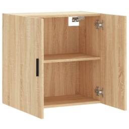 Berkfield Home Wall Cabinet Sonoma Oak 60x31x60 cm Engineered Wood in Light Tan - Size: 60 x 31 x 60 cm - thumbnail 6