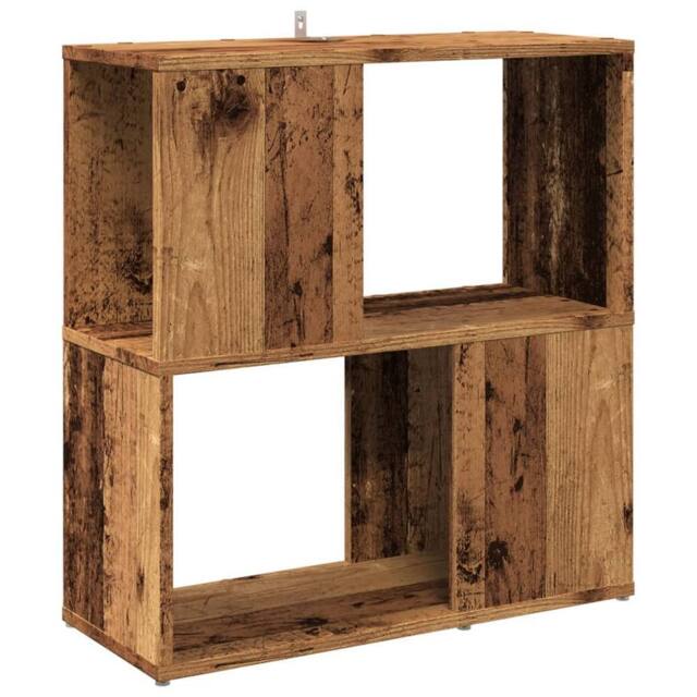 Berkfield Home Book Cabinet Old Wood 60x24x63 cm Engineered Wood in Brown - Size: 60 x 24 x 63 cm - image 1