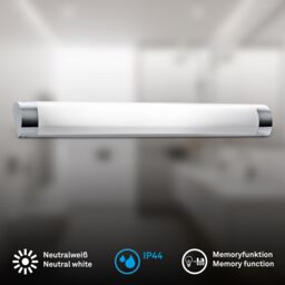 BRILONER Chrome 11W LED Bathroom Light in Silver - thumbnail 3