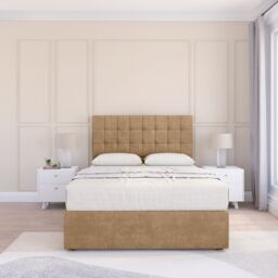 "Sloomy Alabama Divan Bed Base 2 Drawers & 54"" Floor Standing Headboard in Dark Grey - Size: Super King" - thumbnail 2