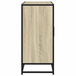 Berkfield Home Sideboard Sonoma Oak 92x35x76 cm Engineered Wood in Brown - Size: 92 x 35 x 76 cm - thumbnail 5
