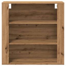 Berkfield Home Wall Cabinet Artisian Oak 80x33x80 cm Engineered Wood in Brown - Size: 80 x 33 x 80 cm - thumbnail 4