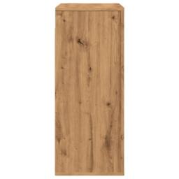 Berkfield Home Wall Cabinet Artisian Oak 80x33x80 cm Engineered Wood in Brown - Size: 80 x 33 x 80 cm - thumbnail 5