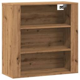 Berkfield Home Wall Cabinet Artisian Oak 80x33x80 cm Engineered Wood in Brown - Size: 80 x 33 x 80 cm - thumbnail 1