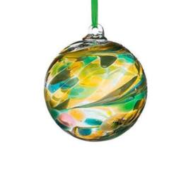 Sienna Glass 10cm Angel Orb Archangel Chamuel Green Fluorite in Light Green - thumbnail 5