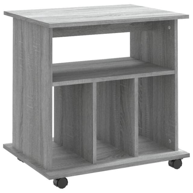 Berkfield Home Rolling Cabinet Grey Sonoma 60x45x60 cm Engineered Wood - Size: 60 x 45 x 60 cm - image 1