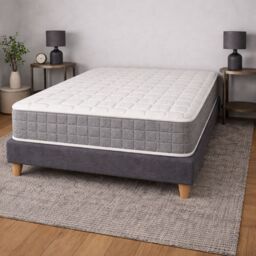 Sloomy Active 25 cm Deep Bonnell Sprung Mattress in Grey - Size: Small Single - thumbnail 7
