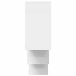 Berkfield Home Wall Shelf White 159x18x66 cm Engineered Wood - Size: 159 x 18 x 66 cm - thumbnail 5