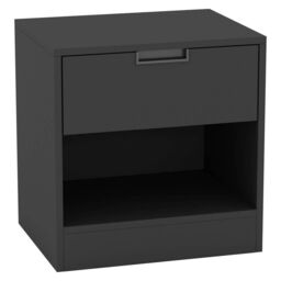 EONLION 1-Drawer Nightstand with Shelf - Bedroom Storage Cabinet in Light Oak - thumbnail 3