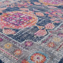 THE RUGS Marrakech Multicolour Distressed Large Area Rug & Runner Living Room 400 - Size: 200 cm x 290 cm - thumbnail 2