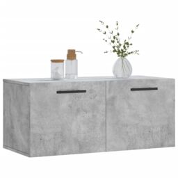 Berkfield Home Wall Cabinet Concrete Grey 80x36.5x35 cm Engineered Wood - thumbnail 3
