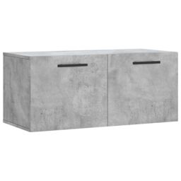 Berkfield Home Wall Cabinet Concrete Grey 80x36.5x35 cm Engineered Wood - thumbnail 2