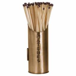 Lemon Pavilion Furniture and Decor Logs and Kindling Buckets and Matchstick Holder, Metal, H32 cm, Bronze - thumbnail 4