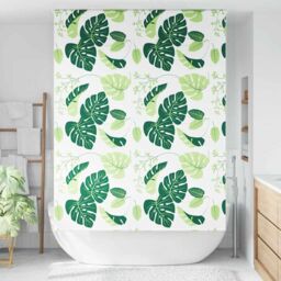 Berkfield Home Shower Roller Blind 160x240 cm Fabric Width 156 cm in Green - thumbnail 2