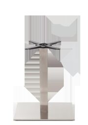 netfurniture Rectangular S/Steel Table Base - Single - Height - 730 mm in Silver