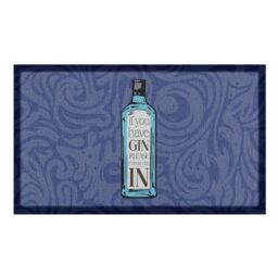 Artsy Mats If You Have Gin Please Come On In Indoor & Outdoor Doormat - 70x40cm in Purple - Size: 40 cm x 70 cm - thumbnail 2