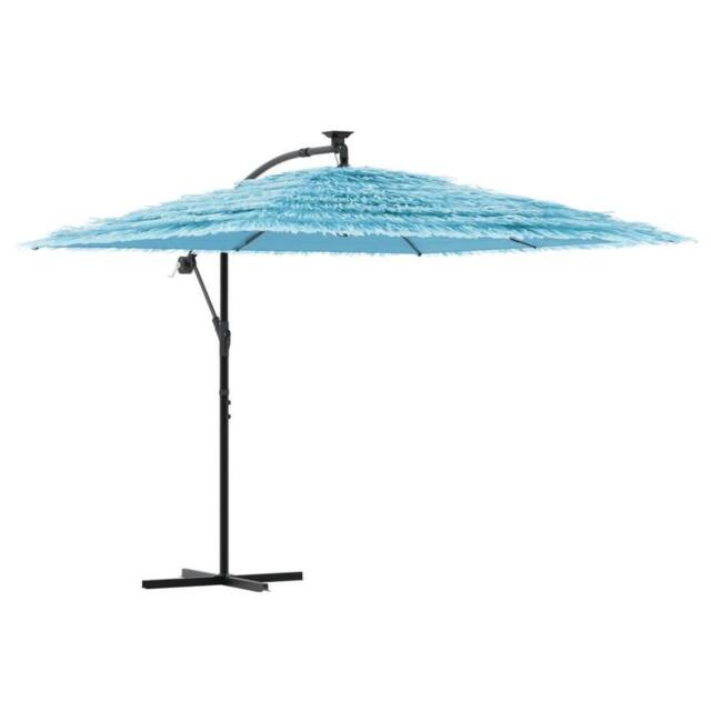 Berkfield Home Garden Parasol with Steel Pole Blue 269x269x235 cm - Size: 269 x 269 x 235 cm - image 1