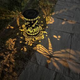 Bright Zeal 2pcs Metal Solar Lanterns Dragonfly Christmas Decorations in Black - thumbnail 8