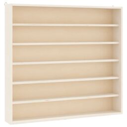 Berkfield Home Wall Display Cabinet with 6 Shelves 60x8.5x55 cm in Brown - thumbnail 2