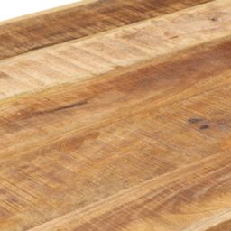 Berkfield Home Dining Table 200x100x75 cm Solid Rough Mango Wood in Brown - Size: 200 x 100 x 75 cm - thumbnail 6