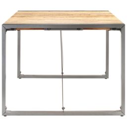 Berkfield Home Dining Table 200x100x75 cm Solid Rough Mango Wood in Brown - Size: 200 x 100 x 75 cm - thumbnail 3