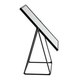 Harbour Housewares 39cm Rectangle Makeup Mirror - Dressing Table Tabletop Cosmetic Bathroom Mirror in Black - thumbnail 8