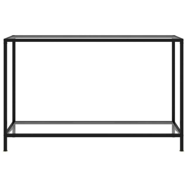 Berkfield Home Console Table Transparent 120x35x75 cm Tempered Glass in Clear - Size: 120 x 35 x 75 cm - image 1