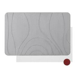 Nordara Diatomite Stone Bath Mat Quick Drying Bathroom Kitchen Dishes in Grey - thumbnail 1