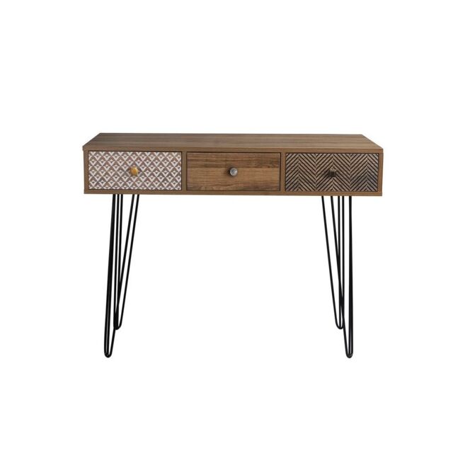 Lemon Pavilion Furniture Casablanca Desk - Wood - L50 x W100 x H75 cm - Brown - Size: 1 Pack - image 1