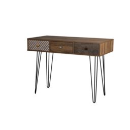 Lemon Pavilion Furniture Casablanca Desk - Wood - L50 x W100 x H75 cm - Brown - Size: 1 Pack - thumbnail 2