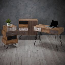 Lemon Pavilion Furniture Casablanca Desk - Wood - L50 x W100 x H75 cm - Brown - Size: 1 Pack - thumbnail 4