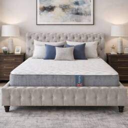 Aspire Heritage Cashmere 1000 Pocket Dual Sided Mattress Medium Firm in White - Size: Double - thumbnail 2