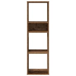 Berkfield Home Decorative Book Cabinet Old Wood 34x31x112 cm Engineered Wood in Brown - Size: 34 x 31 x 112 cm - thumbnail 4