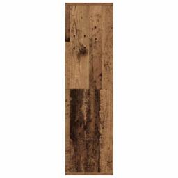 Berkfield Home Decorative Book Cabinet Old Wood 34x31x112 cm Engineered Wood in Brown - Size: 34 x 31 x 112 cm - thumbnail 5