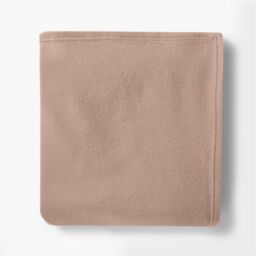 OHS Large Teddy Fleece Throw Blanket in Light Brown - Size: 150 cm × 200 cm - thumbnail 3