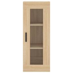 Berkfield Home Wall Mounted Cabinet Sonoma Oak 34.5x34x90 cm in Light Brown - thumbnail 7