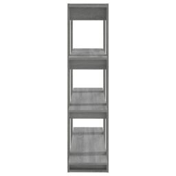 Berkfield Home Book Cabinet/Room Divider Grey Sonoma 100x30x123.5 cm - thumbnail 4
